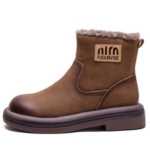 Ботильоны женские коричневые, умбра MATA, хаки [Стандартный размер с свободным кроем]