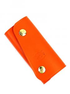 Кожаный футляр для ключей Il Bisonte на кнопке