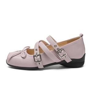 Плоские туфли Мэри Джейн для женщин ZHR, фиолетовый