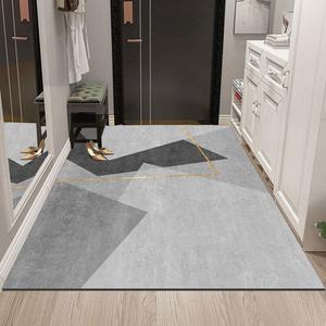 Budis Ковер 120х180 см для прихожей и ванной, впитывающий, нескользящий, классический минимализм A08 [Non-Slip Tech Fabric]