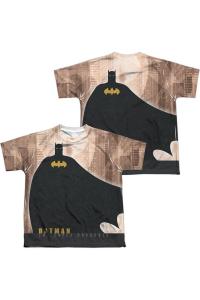 Футболка с коротким рукавом для подростков Batman City Crusader (принт спереди и сзади) Gildan, белый