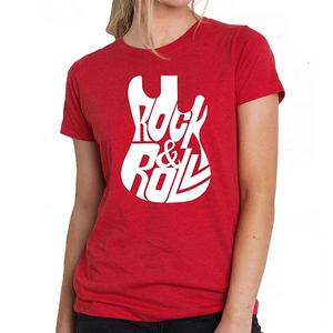 Футболка с принтом Rock and roll guitar La Pop Art, Red