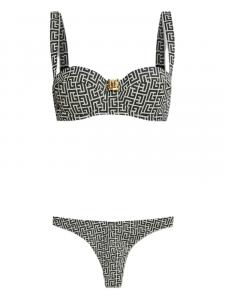 Бикини с монограммой Balmain, черный