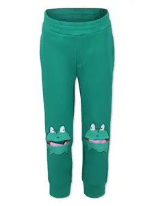 Спортивные брюки с принтом Stella McCartney Kids, зеленый