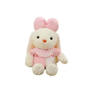 Плюшевая кукла в цветочной юбке с кроликом, высота 30 см/43 см DAKUTU