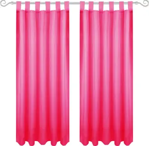 Штора на петлях 140х225 см (ширина х длина) розового цвета, непрозрачная штора, штора на петлях во многих вариациях Bestgoodies