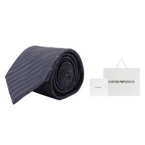 EMPORIO ARMANI Шелковый галстук мужской морской синий, Box+Shopping Bag