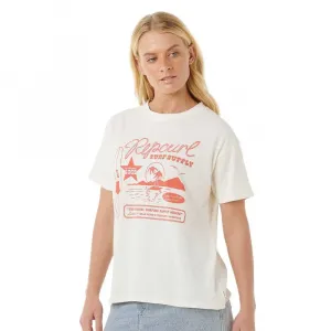 Футболка с коротким рукавом Rip Curl Surf Supply Relaxed, белый