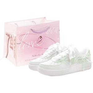 XTEP Кроссовки Air Force One износостойкие и легкие, низкие, для скейтбординга, женские, зеленые