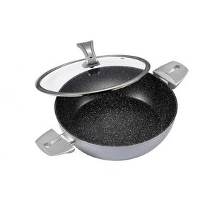 Кастрюля сервировочная с крышкой 28 см Металлик Серебро новая столовая культура neuetischkultur