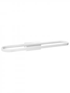 Beliani Зеркало и светильник для картин MIDOU белого цвета - (Ш) 60 x (В) 6 x (Д) 10 см