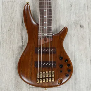 Бас-гитара Ibanez SR5506 SR Prestige с 6 струнами, гриф из палисандра, звукосниматели Nordstrand, цвет Мокко Флэт