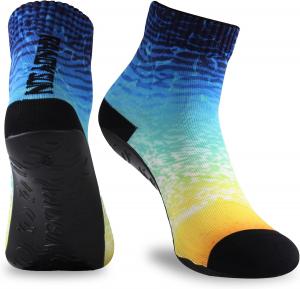 RANDY SUN Пляжные носки для песка с быстросохнущей подошвой, дышащие бесшовные йога-носки с подошвой из ТПЭ, для босых ног, желтый