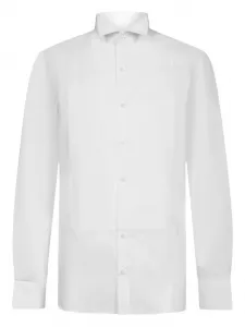 Хлопковая рубашка Luigi Borrelli, белый