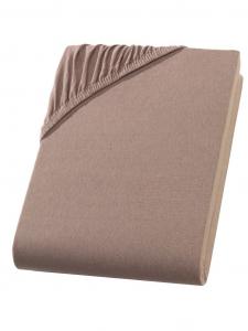 Простыня на резинке 140х200 см - 160х220 см - Коричневая нуга - Ящик для водяной кровати из джерси, пружинная кровать большого размера Müskaan