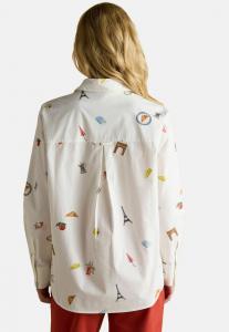 Блуза Tom Joule AMILLA BOYFRIEND FIT, Paris Icons White/White