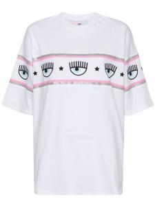 Chiara Ferragni футболка Eyelike с блестками, белый