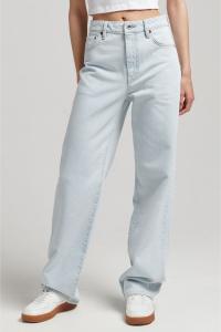 Винтажные джинсы из органического хлопка с широкими штанинами Superdry, синий