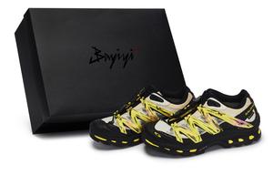 SALOMON Туристические и горные ботинки XT Quest Unisex низкие Black/Pink/Yellow