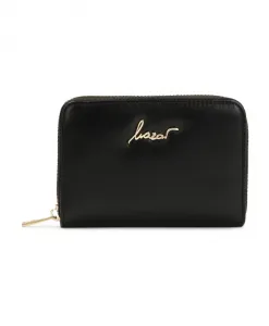 Черный кошелек с элегантным логотипом Kazar, черный