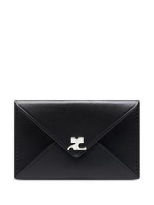 Courrèges кожаный картхолдер, черный