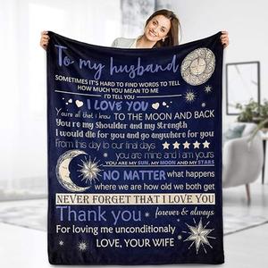 Одеяло флисовое Attycorp, черный / синий