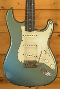 Fender Custom Shop Masterbuilt Levi Perry 62 Strat - Реликт, сильно потертый, состаренный, Lake Placid Blue