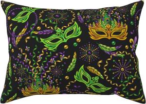 Pevtufa Наволочка Carnival Mardi Gras3 Print с застежкой-конвертом Carnival Mardi Gras3