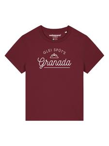 Wat? Apparel Футболка Granada от Glei Spüt бордового цвета
