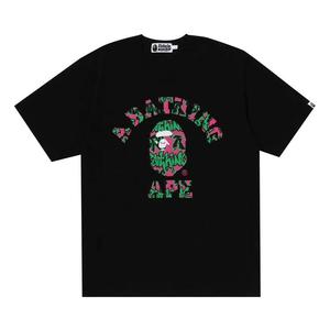 Футболка BAPE Graffiti Pattern College Tee, Black