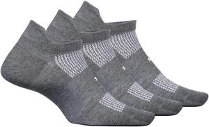 Высокопроизводительный сверхлегкий пакет из 3 пар вкладок для показа без показа Feetures, цвет Heather Gray