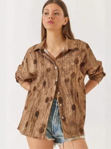 Bianco Lucci Рубашка в коричневом цвете, Mocha