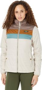 Пуховик Mountain Classic в стиле колор-блок L.L.Bean, цвет Taupe Brown/Gray Birch
