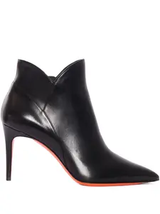 Кожаные ботильоны Santoni, черный