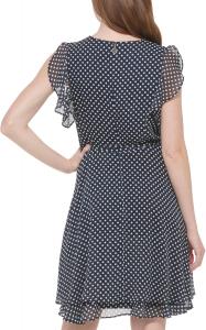 Женская безрукавка Tommy Hilfiger длиной до колена с имитацией шифона, Sky Captain/Ivory