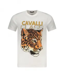 Футболка с коротким рукавом Cavalli Class, белый