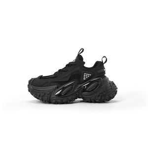 BAIFENHAO Износостойкие, увеличивающие рост, нескользящие, низкие, массивные кроссовки унисекс, черные