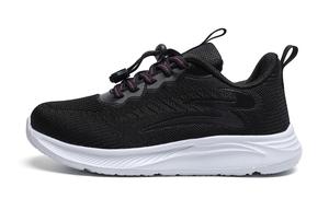 Высокие дышащие низкие повседневные туфли Mulinsen для женщин с подъемом 3 см, черные