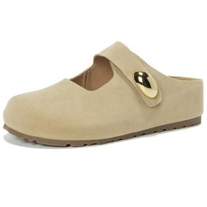 Женские сандалии с закрытым носком, устойчивые к истиранию GOSO, Apricot