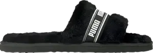 Сандалии Puma Fluff Slide Jr Black, черный
