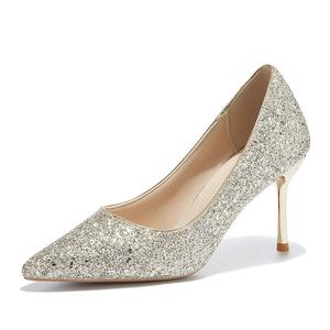 Тонкие туфли на высоком каблуке для женщин TAOLEI, золото