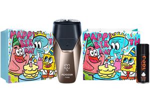 Серия FS888 набор роторных бритв, моющаяся бритва для всего тела, умная, с двумя плавающими головками, портативная FLYCO, Fs888 Everyday Spongebob Squarepants Set