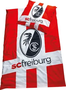 Постельное белье "Логотип/Надпись" 135 x 200 см SC Freiburg
