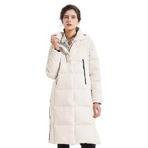 Пальто-пуховик Orolay Women's Thickened Long Down, белый
