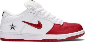 Кроссовки Nike Supreme x Dunk SB Low 'Varsity Red', красный