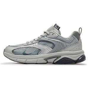 Низкие, износостойкие, амортизирующие, массивные кроссовки, женские, серые 361°, Gray