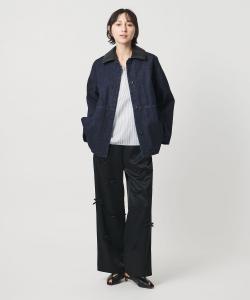 Джинсовое пальто средней длины, двустороннее United Arrows, цвет Navy