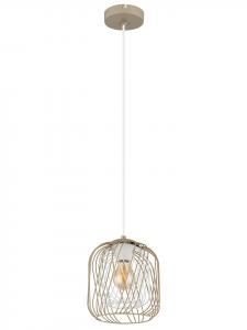 Globo lighting Подвесной светильник "Dichti" в бело-бежевом цвете - (В)150 x Ø 18 см