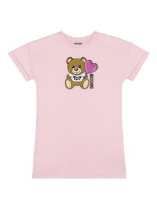 Moschino Kids платье с принтом Teddy Bear, розовый