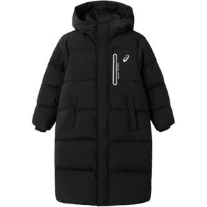 Пуховик черный подростковый Asics